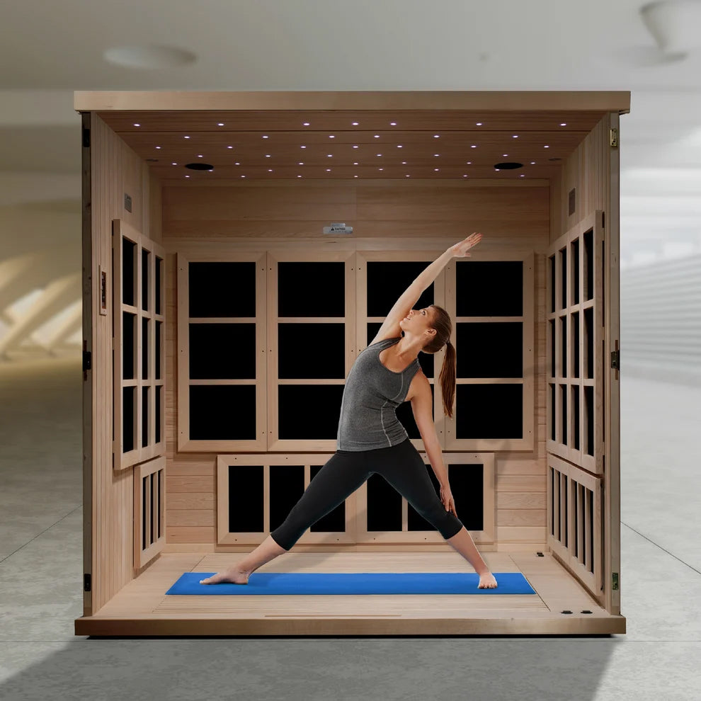 Dynamic Catalonia 8-person Ultra Low EMF FAR Infrared Indoor Sauna (GDI-6880-02 Elite)