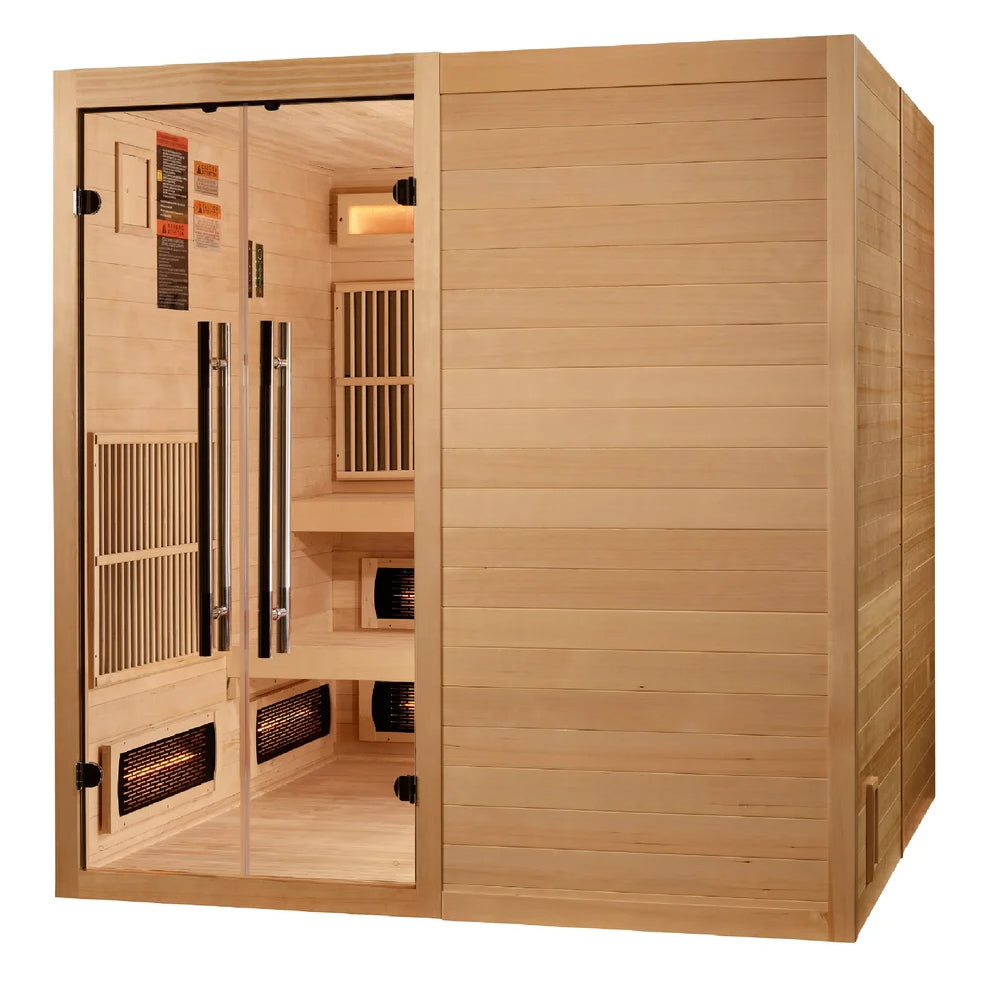 Dynamic Toledo 6-person Hybrid Full Spectrum Indoor Sauna (GDI-8360-01)