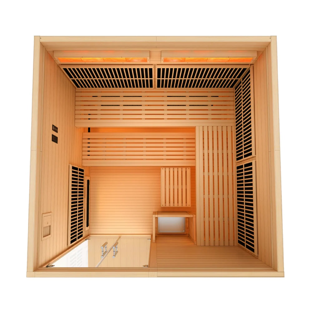 Dynamic Toledo 6-person Hybrid Full Spectrum Indoor Sauna (GDI-8360-01)