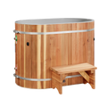 Dynamic oval barrel cold plunge with 0.8 HP chiller